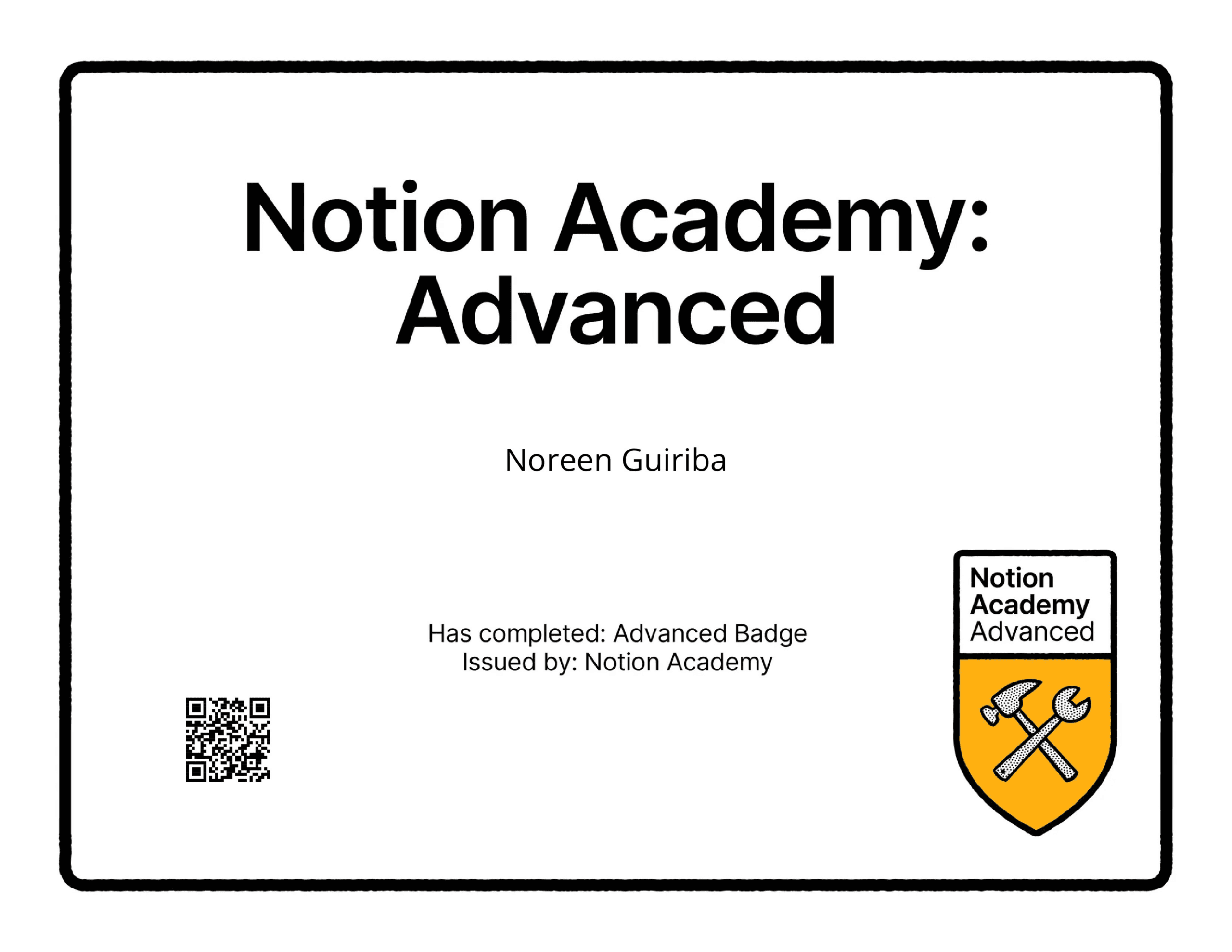 Notion | Advanced Badge